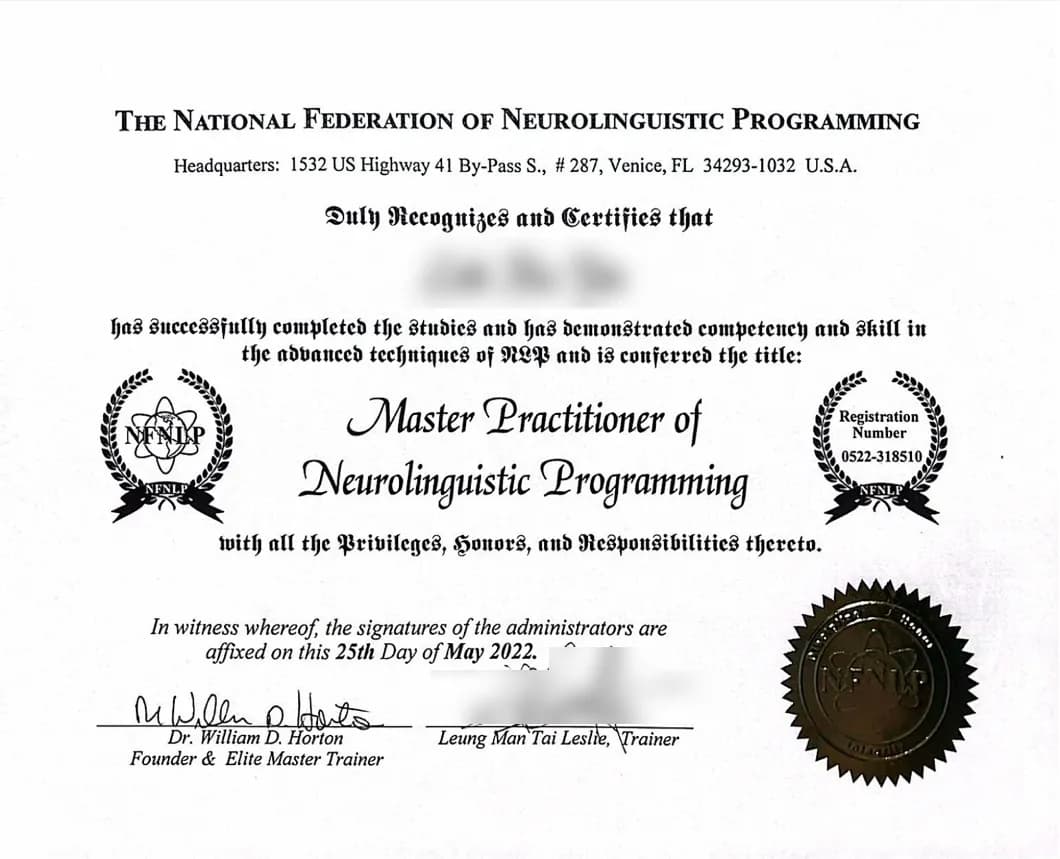 NFNLP NLP Master Practitioner